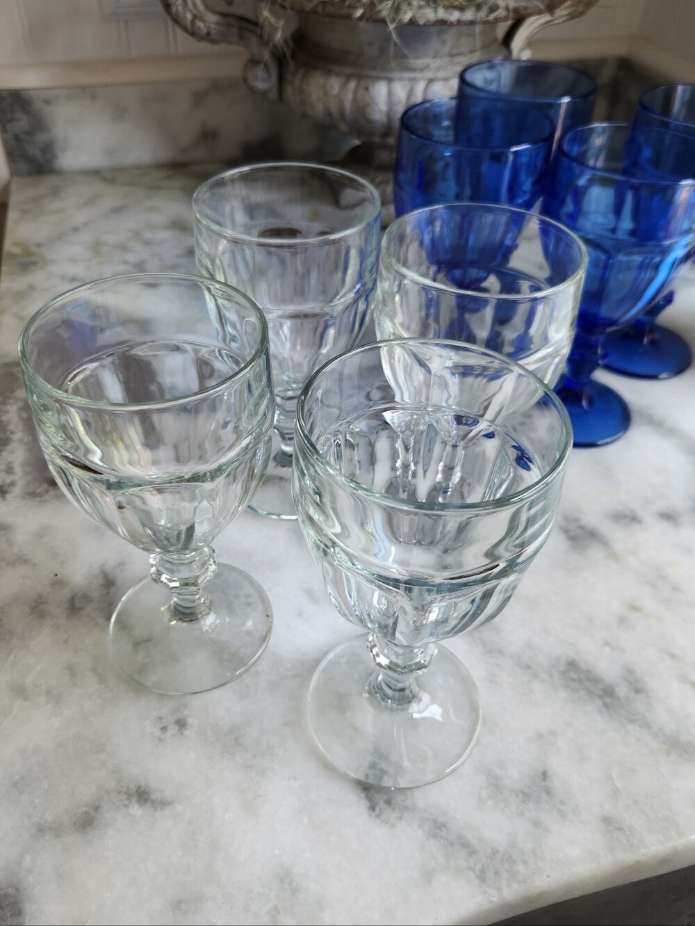 4✨️ VTG Libbey Clear Gibraltar Goblets